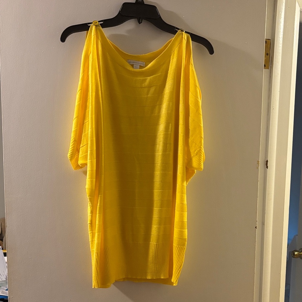 New York & Company Yellow Blouse